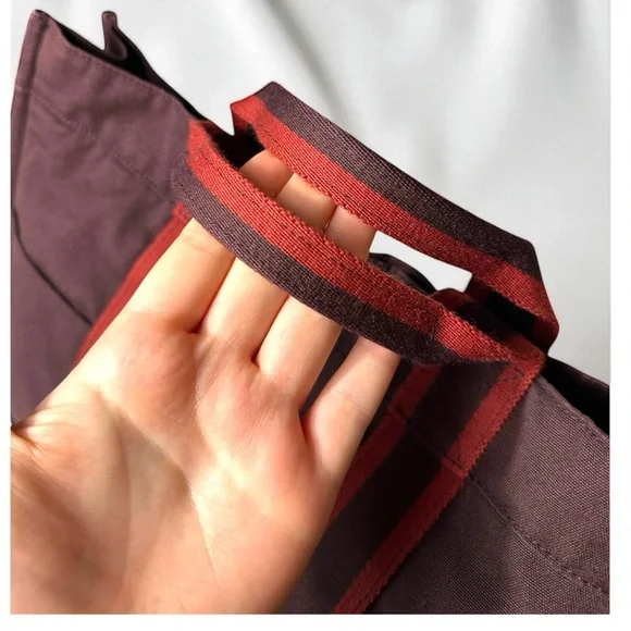 Hermes Burgundy Tote Bag MM - Picture 4 of 10